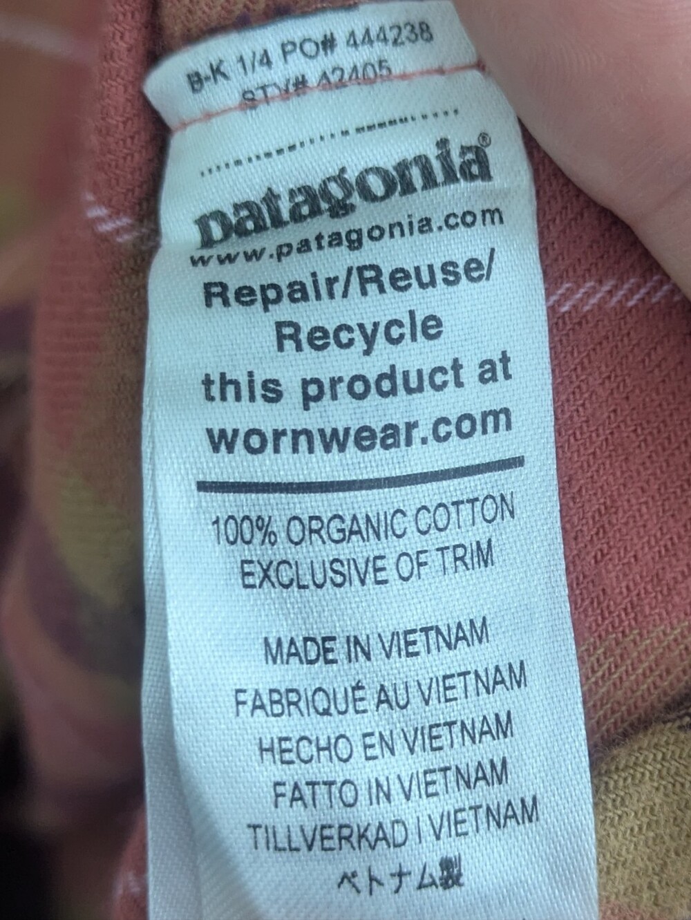 Patagonia Plaid Midweight Fjord Flannel - Picture 5 of 5